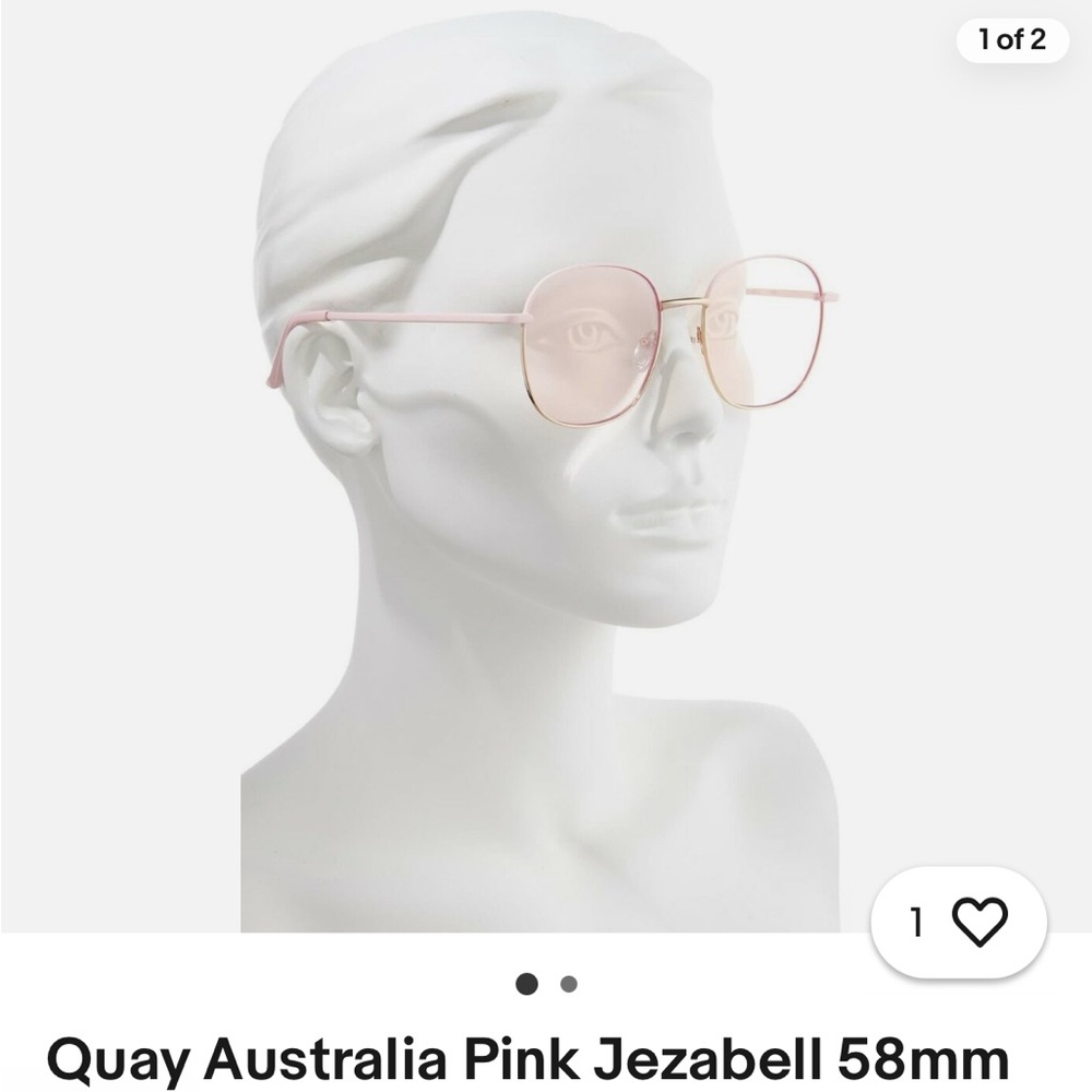 Quay Australia Pink Jezabell blue light